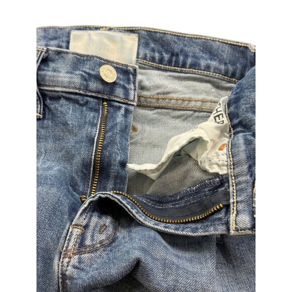 Mother Superior High Waisted Runaway Slice Heel Jeans in Morning Chores Size 25 - Picture 8 of 13